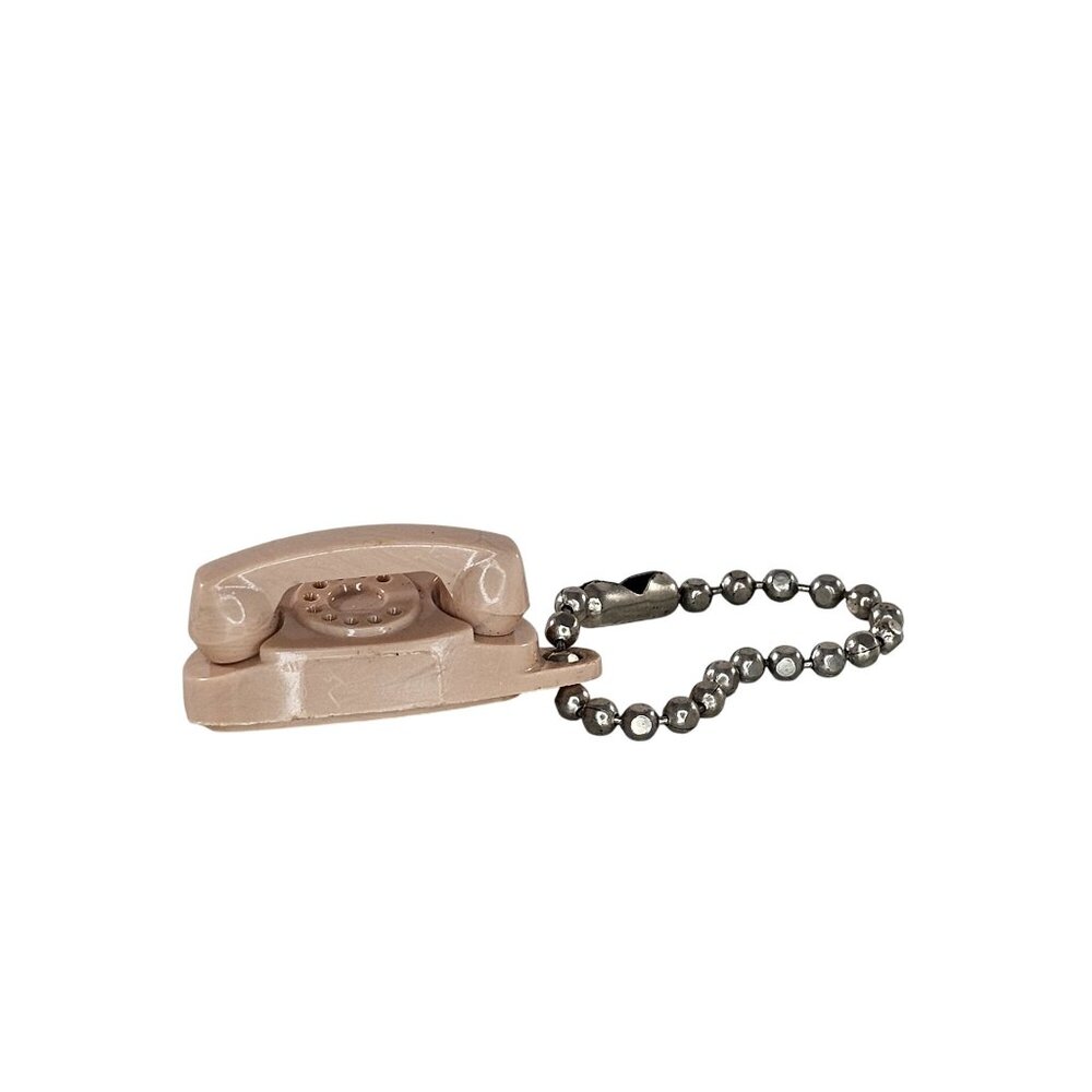 Vintage Tupperware Princess Phone Keychain Beige It's Little It's Lovely